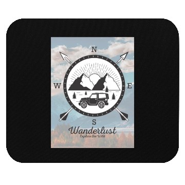 Discover Wanderlust Explore the Wild Adventure Mouse Pads