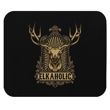 Discover Elkaholic American Deer Hunter Patriotic Mouse Pads