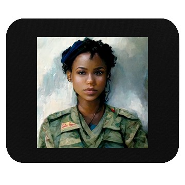 Discover Beautiful US army combat medic painting Mouse Pads