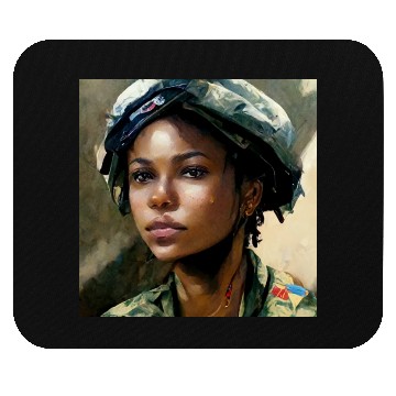 Discover Beautiful US army combat medic painting Mouse Pads