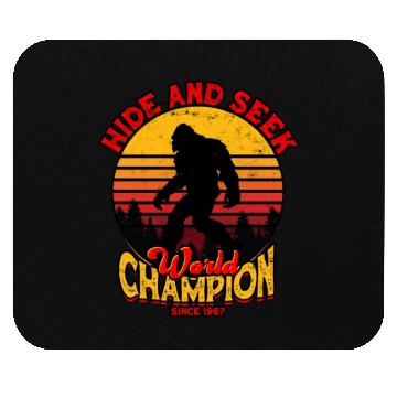 Discover Hide and Seek World Champion Since 1967 - cryptid Mouse Pads