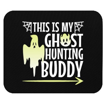 Discover This is my ghost hunting buddy, halloween couple Mouse Pads
