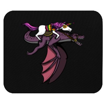 Discover Unicorn Riding Dragon Mouse Pads