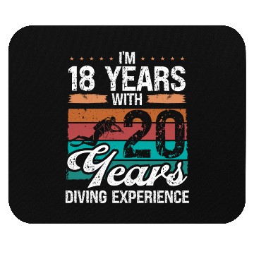 Discover 38 Birthday Idea Scuba Diving 38 Year Old Diver Mouse Pads