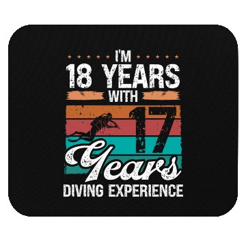 Discover 35 Birthday Idea Scuba Diving 35 Year Old Diver Mouse Pads