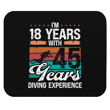 Discover 63 Birthday Idea Scuba Diving 63 Year Old Diver Mouse Pads