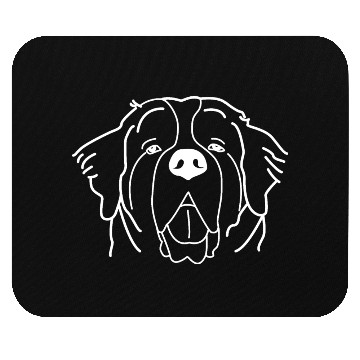 Discover Saint Bernard White Mouse Pads