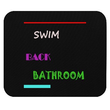 Discover Swim Back Bathroom Mouse Pads
