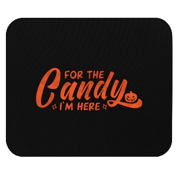 Discover The Candy I´M Here Halloween Orange Mouse Pads