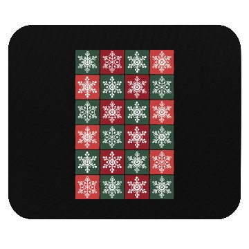 Discover Christmas pattern with snowflakes Mouse Pads