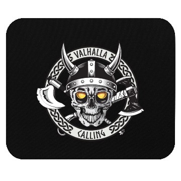 Discover Valhalla Calling Skull And Axes Mouse Pads