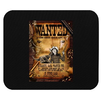 Discover The Cowgirl Wanted Design Mouse Pads