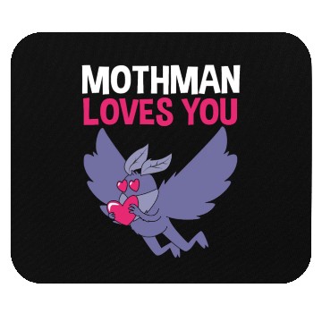 Discover Mothman Loves You Valentines Day Cryptid For Women Mouse Pads