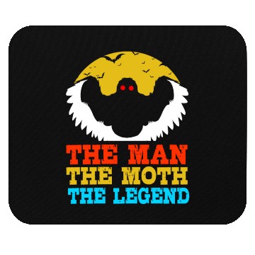 Discover Retro Mothman Cryptid The Man The Moth The Legend Mouse Pads