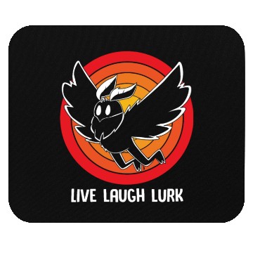 Discover Funny Cryptid Live Laugh Lurk Mothman Mouse Pads