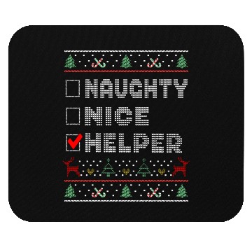 Discover Naughty Nice Helper, Matching Christmas Group Mouse Pads