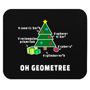 Discover Oh Geometree Christmas Tree Math Teacher Geometry Mouse Pads