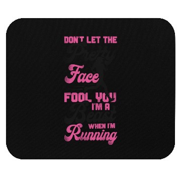 Discover Running Runner Half Marathon Girl Mouse Pads