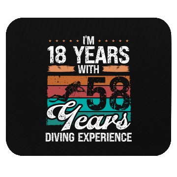 Discover 76 Birthday Idea Scuba Diving 76 Year Old Diver Mouse Pads