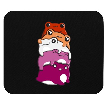 Discover Lesbian Gay Pride Frog Pile Lesbian Gay Gay Flag Mouse Pads