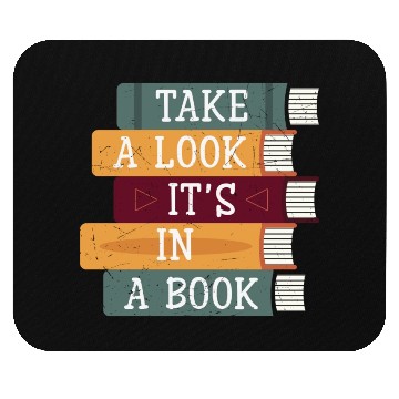 Discover Take A Look It's A Book Retro Rainbow Reading Mouse Pads