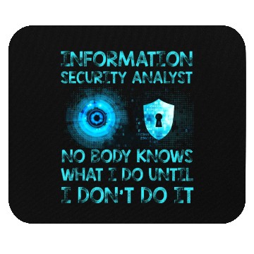 Discover Information Security Analyst Funny Mouse Pads