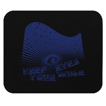 Discover Eyes Wide Winter Storm 2 Deep Blue Mouse Pads