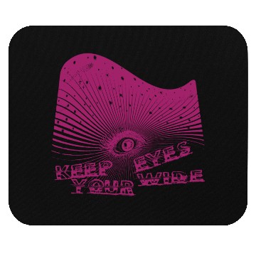 Discover Eyes Wide Winter Storm Deep In Pink Mouse Pads