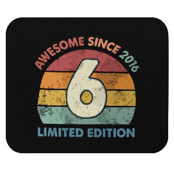 Discover Kids 6 Years Old Baseball Themed 6th Birthday Mouse Pads