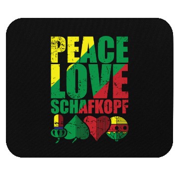 Discover Peace Love Sheepshead Card Game Playing Card Mouse Pads