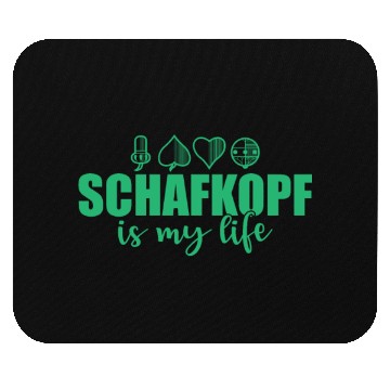 Discover Schafkopf is my Life Card Game playing Card Mouse Pads