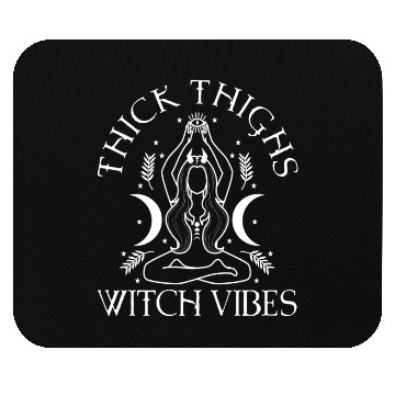 Discover Thick Thighs Witch Vibes Mouse Pads