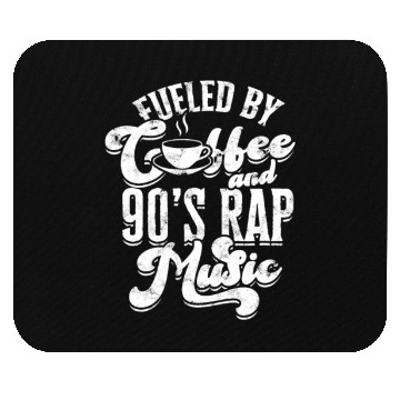 Discover Fueled by coffee and 90's rap music - sweet Mouse Pads