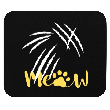 Discover meow cat scratch Mouse Pads