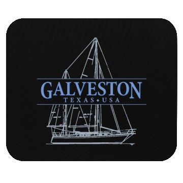 Discover Galveston Texas Sailing Souvenir Mouse Pads