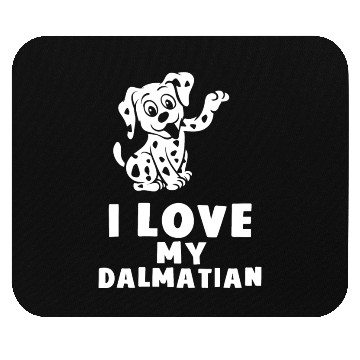 Discover I Love My Dalmatian Mouse Pads