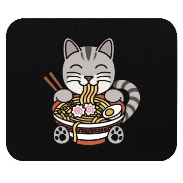 Discover American Shorthair Cat Ramen Noodles Mouse Pads