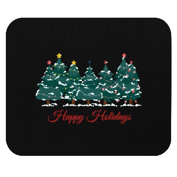 Discover Happy Holidays Mouse Pads