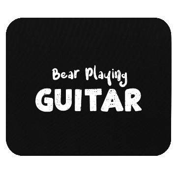 Discover Bear Playing Guitar - Bear Mouse Pads