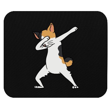 Discover Dabbing Japanese Bobtail Cat Dab Dance Mouse Pads
