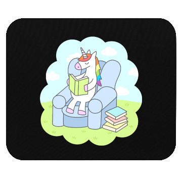 Discover Unicorn Reader Mouse Pads