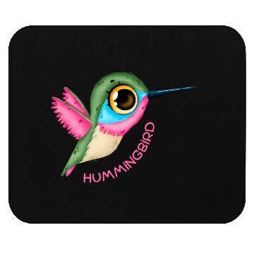 Discover Pink Hummingbird Mouse Pads