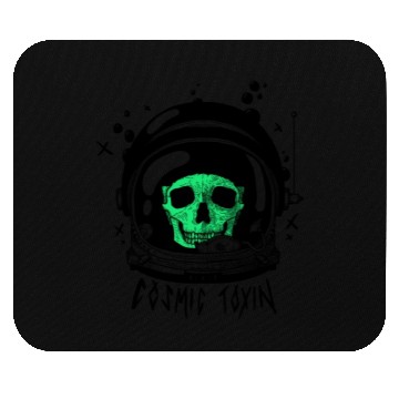 Discover Astronaut Skull - Green Mouse Pads