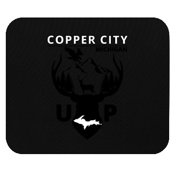 Discover Copper City Michigan Upper Peninsula Mouse Pads