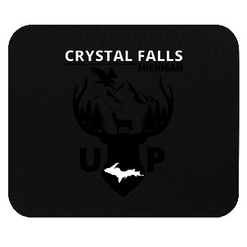 Discover Crystal Falls Michigan Upper Peninsula Mouse Pads