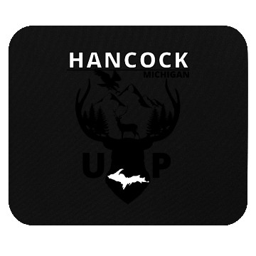 Discover Hancock Michigan Upper Peninsula Mouse Pads