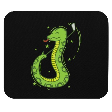 Discover Snake plays Golf Reptile Animal Zoo Mouse Pads