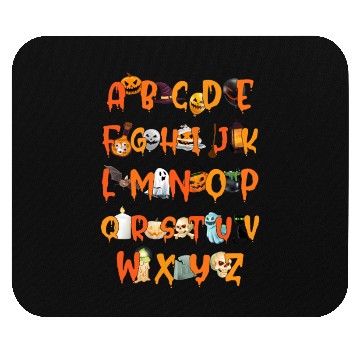 Discover Alphabet ABC Teacher Halloween Mouse Pads