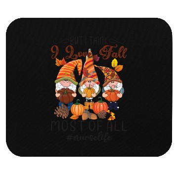 Discover Gnomes I Love Fall Thanksgiving Mouse Pads