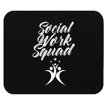Discover Social Work Squad Job Graduation Worker Mouse Pads